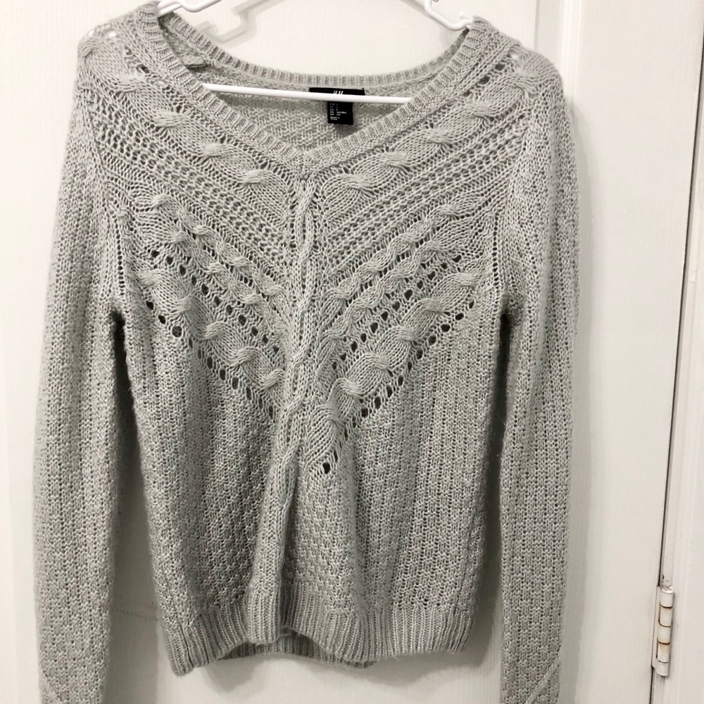 H&M Gray Knitted Sweater